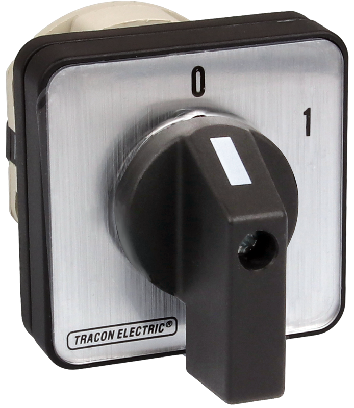 Kézikapcsoló, BE-KI 400V, 50Hz, 63A, 3P, 18,5kW, 64×64mm, 60°