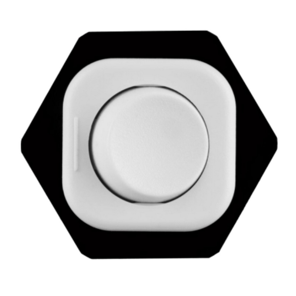 Beépíthető billenőkapcsoló kerek 250V/6A 35x32x26mm 22mm-es furatba fehér