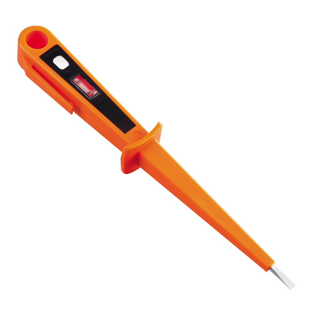 Feszültségvizsgáló glimmlámpával, narancssárga, 19 cm, 125-250 V~, 0-50 Hz 