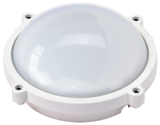 Védett, műanyag házas LED hajólámpa, kerek forma